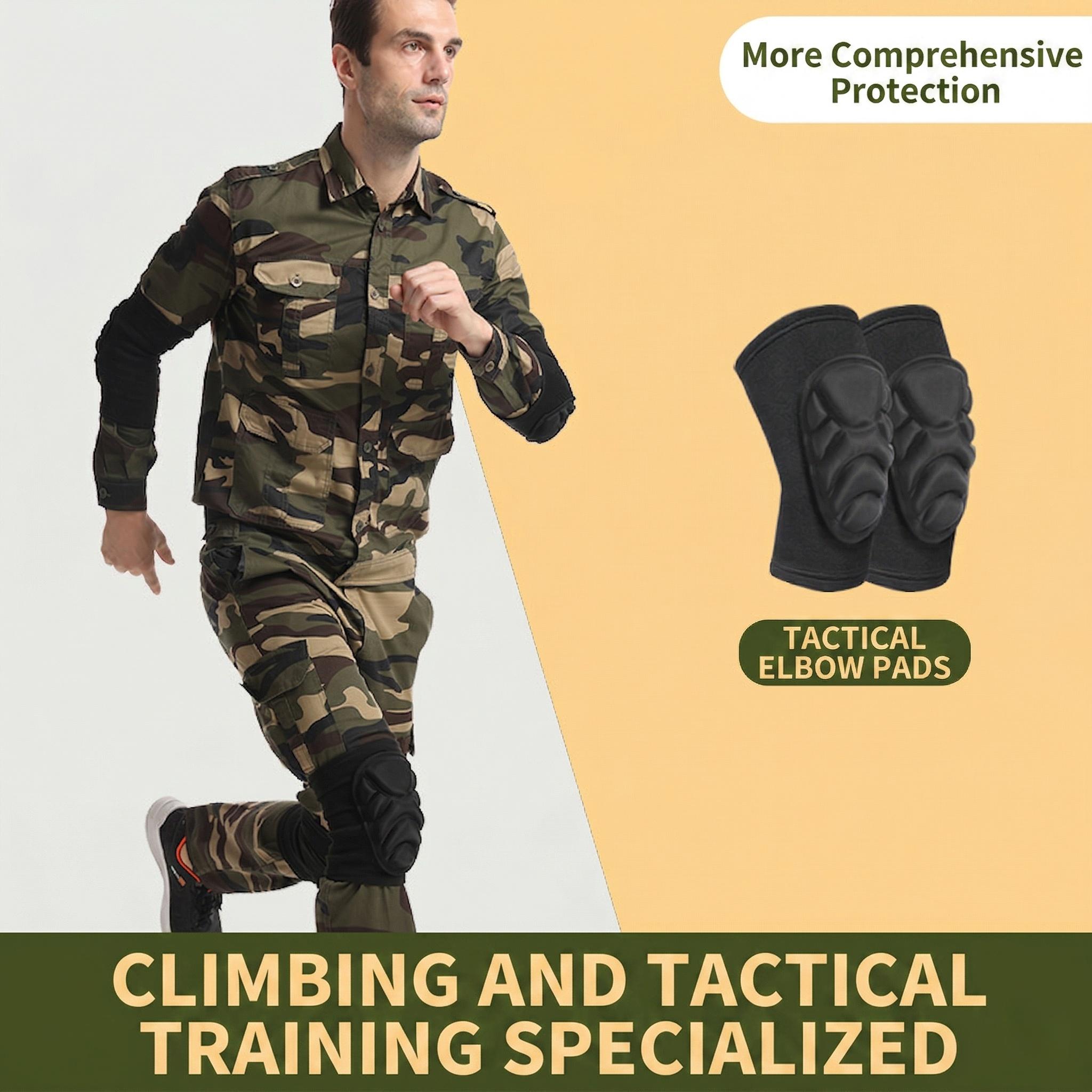 Professional Tactical Knee Pads Set Thickened Padding for Crawling Climbing Combat Training Outdoor Protective Gear for Men New Suitable for 75-95kg
Professional Tactical Knee Pads Set Thickened Padding for Crawling Climbing Combat Training Outdoor Protective Gear for Men New Suitable for 75-95kg