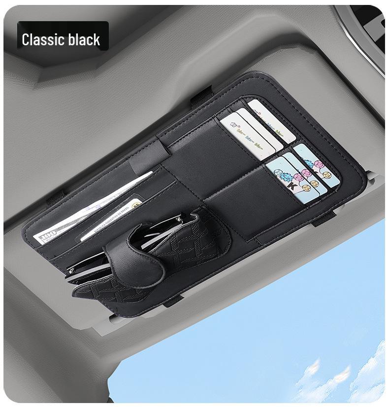 Многофункциональный зажим для солнцезащитного козырька автомобиля: Очки, Салфетка, Держатель для билетов и документов чёрный
Многофункциональный зажим для солнцезащитного козырька автомобиля: Очки, Салфетка, Держатель для билетов и документов чёрный