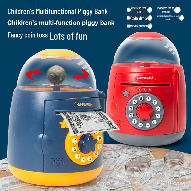 Kids Interactive Password Bank: Automated Coin Roller with Music and Multi-Function Storage жовтий/синій
Kids Interactive Password Bank: Automated Coin Roller with Music and Multi-Function Storage жовтий/синій