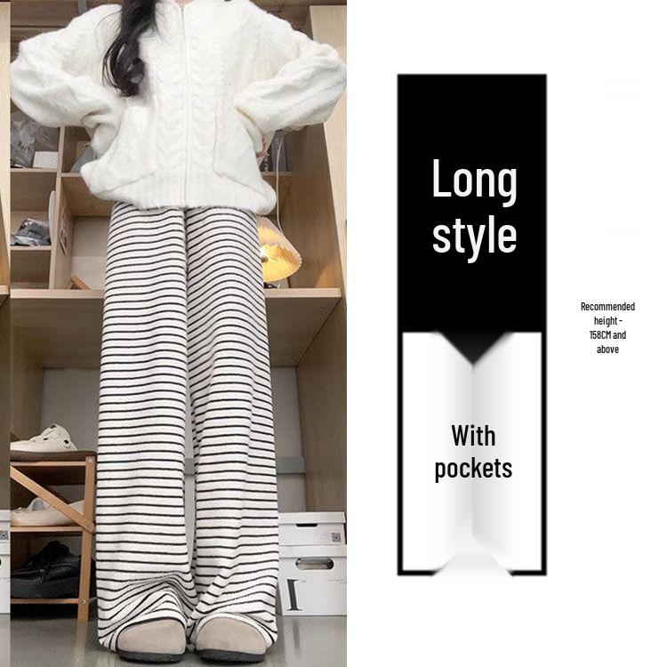 Women s Black and White Striped High-Waist Wide-Leg Pants - Spring/Summer Casual Loose Fit L (105-120 lbs)
Women s Black and White Striped High-Waist Wide-Leg Pants - Spring/Summer Casual Loose Fit L (105-120 lbs)