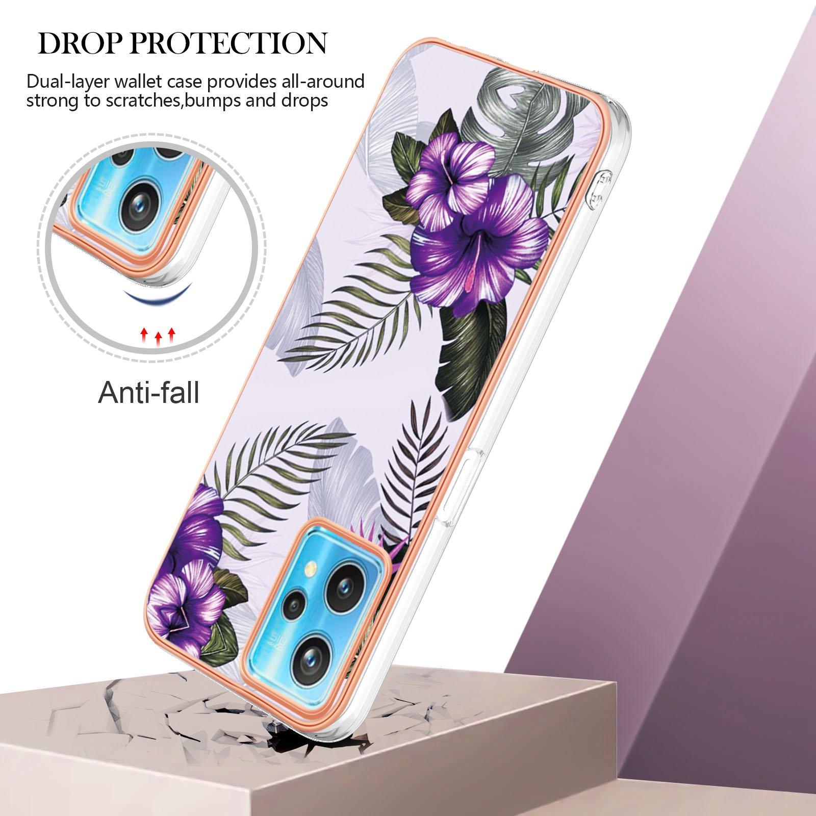 For Realme 9 Pro 5G/9 5G/V25 Case with IMD Marble Flower Pattern TPU Mobile Back Cover Purple Flowers
For Realme 9 Pro 5G/9 5G/V25 Case with IMD Marble Flower Pattern TPU Mobile Back Cover Purple Flowers