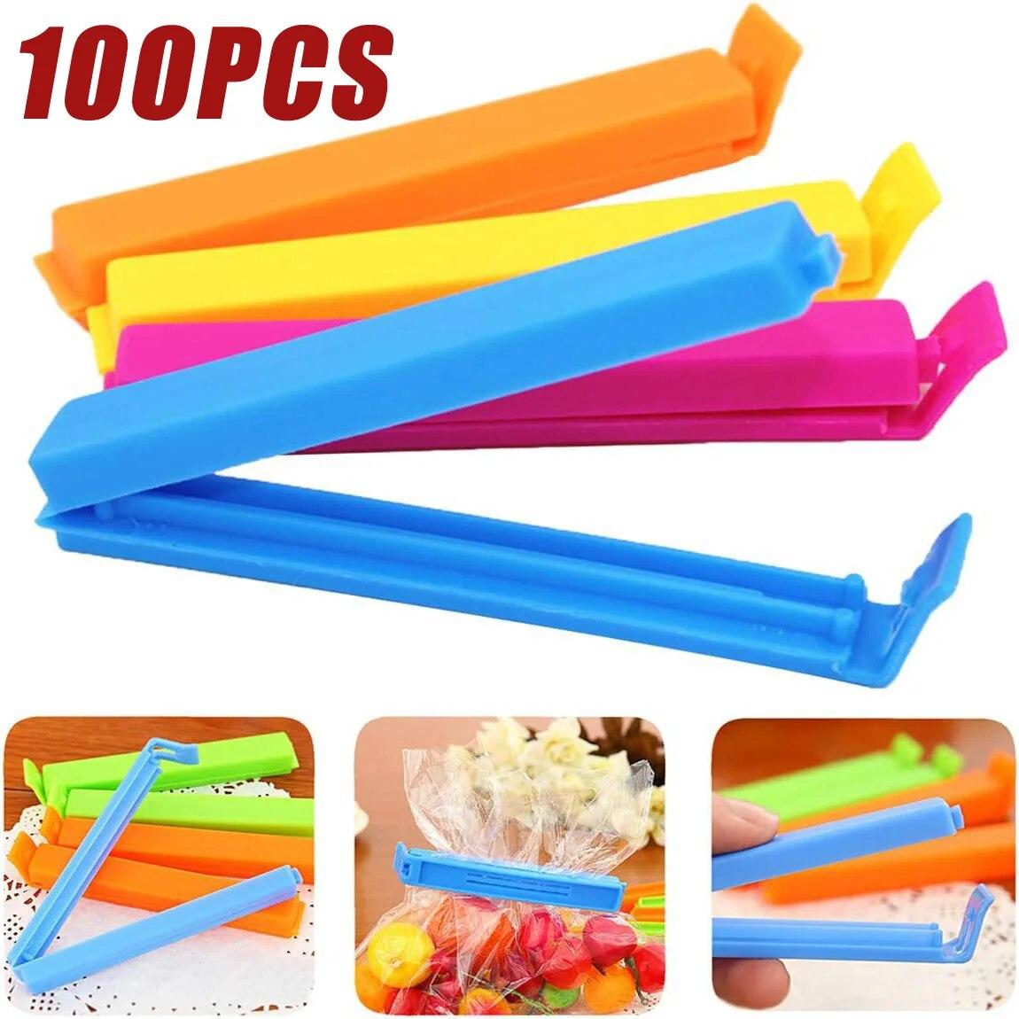 50/100PCS Portable Kitchen Storage Food Snack Seal Sealing Bag Clips Random Color Plastic Tool Kitchen Accessories Hot Sale
50/100PCS Portable Kitchen Storage Food Snack Seal Sealing Bag Clips Random Color Plastic Tool Kitchen Accessories Hot Sale