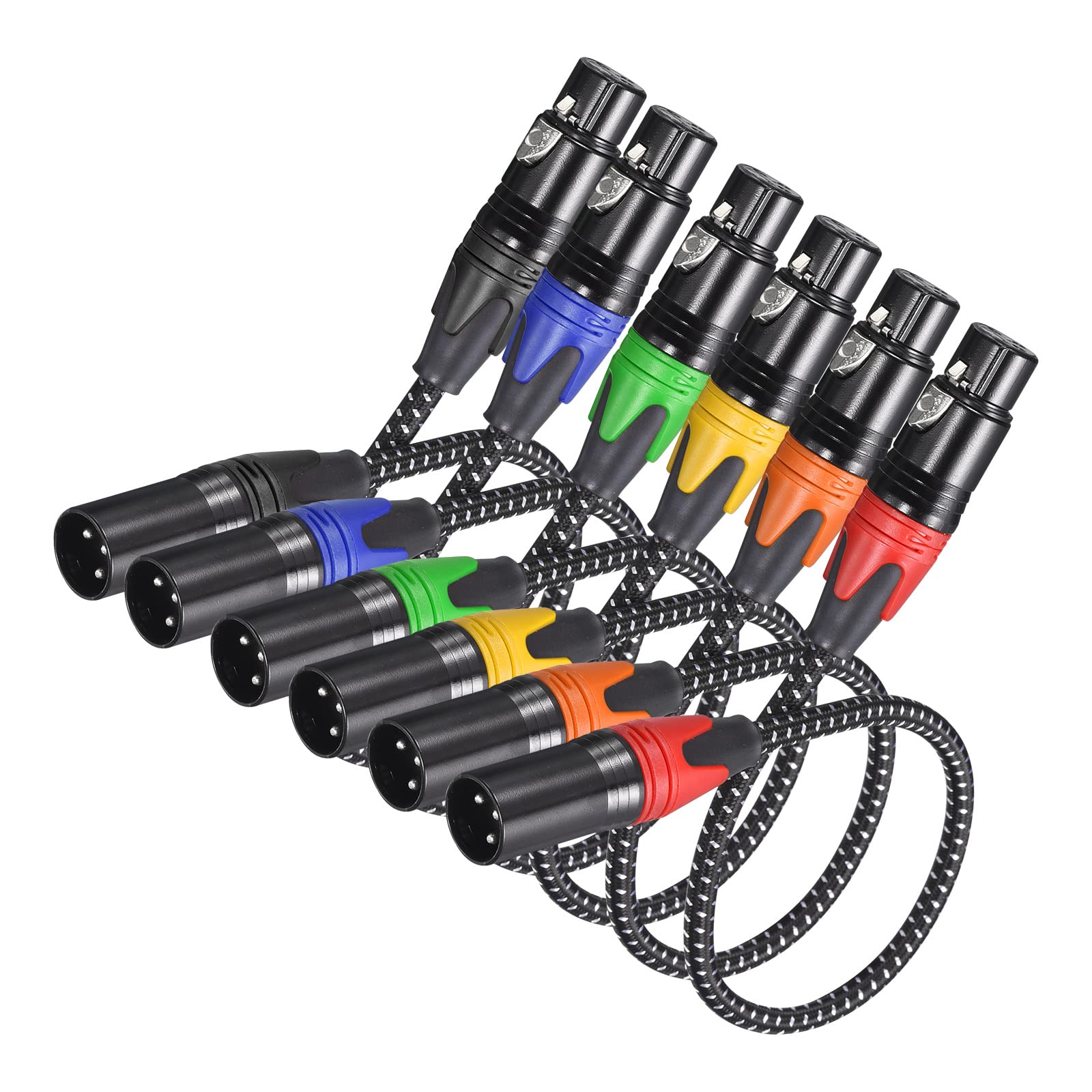 PATIKIL XLR Кабель M 21AWG Микрофонный кабель Нейлоновая оплетка XLR Патч-кабель для динамика 3-контактный Шнур папа-мама для микрофона микшера 6 штук 0.36
PATIKIL XLR Кабель M 21AWG Микрофонный кабель Нейлоновая оплетка XLR Патч-кабель для динамика 3-контактный Шнур папа-мама для микрофона микшера 6 штук 0.36