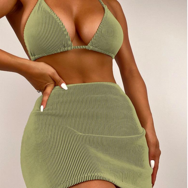 Женский сексуальный раздельный купальник-бикини из трех частей для отдыха на море X-Large зелёный
Женский сексуальный раздельный купальник-бикини из трех частей для отдыха на море X-Large зелёный