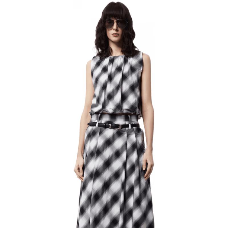 MO&Co. Gradient Plaid Short Bubble Top S 160
MO&Co. Gradient Plaid Short Bubble Top S 160