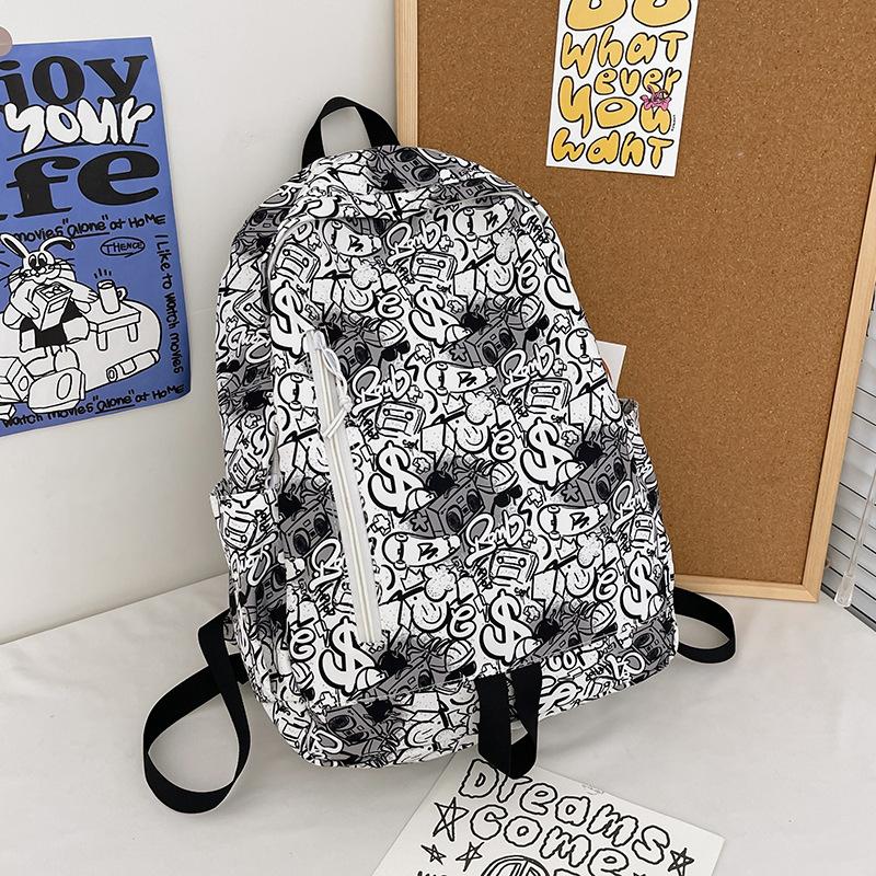 School Bag Tide Korean Edition Printing Graffiti High School Student Large Capacity Personalized Backpack Junior High School Student College Studen Single Pack
School Bag Tide Korean Edition Printing Graffiti High School Student Large Capacity Personalized Backpack Junior High School Student College Studen Single Pack