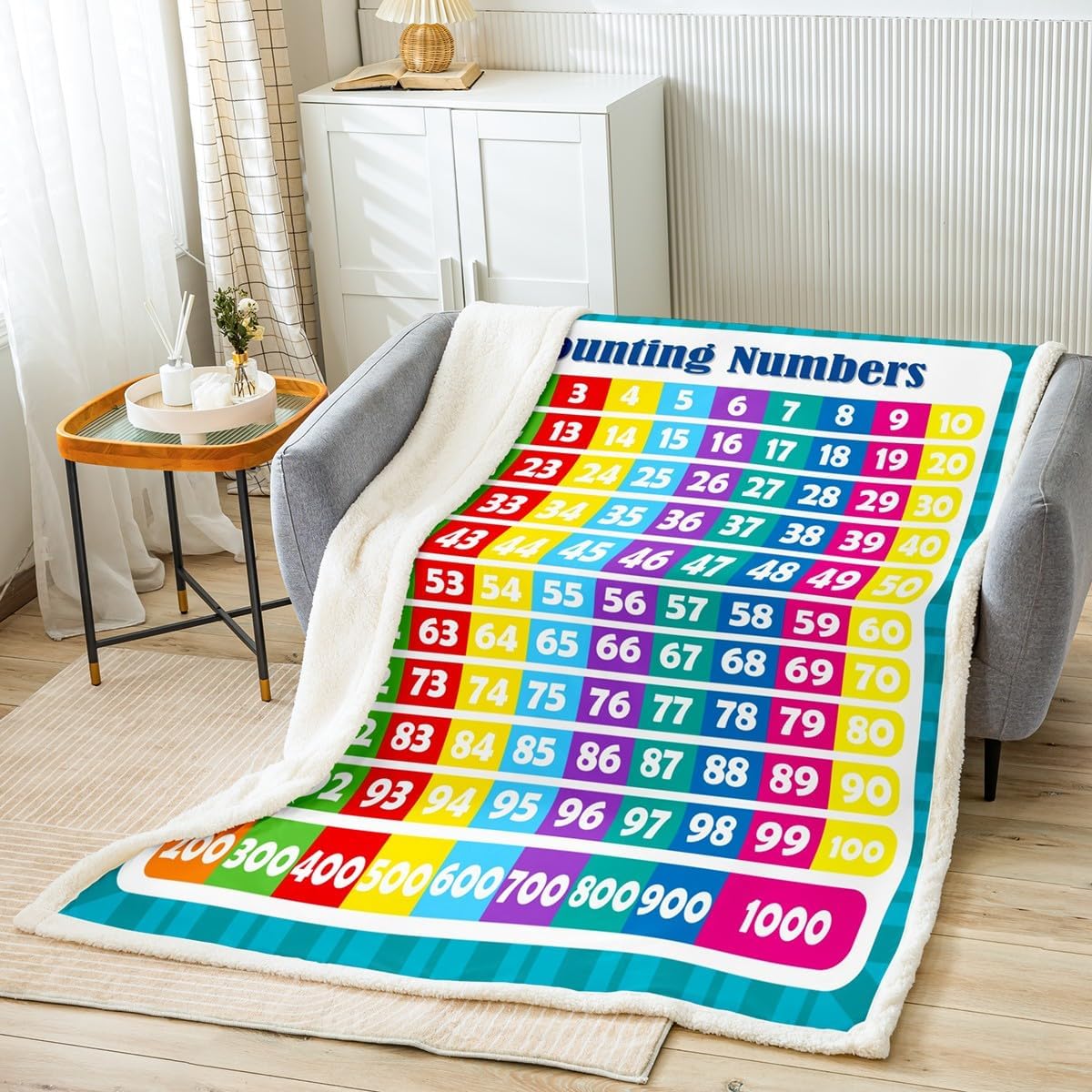 Numbers Alphabet Fleece Throw Blanket Educational Learning Plush Blanket for Kids Boys Girls Numbers Sherpa Blanket Learning Tim 40x50in
Numbers Alphabet Fleece Throw Blanket Educational Learning Plush Blanket for Kids Boys Girls Numbers Sherpa Blanket Learning Tim 40x50in
