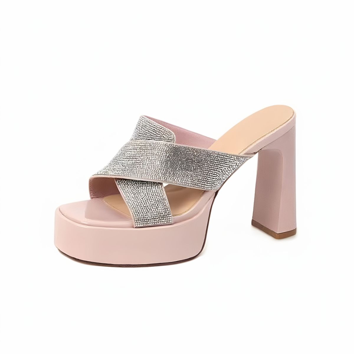2026 Summer Luxury Crystal Glitter High-heeled Slippers Sexy Hollow Out Thick Soled Sandals Fashionable Open Toed Wedding Shoes 34 розовый
2026 Summer Luxury Crystal Glitter High-heeled Slippers Sexy Hollow Out Thick Soled Sandals Fashionable Open Toed Wedding Shoes 34 розовый