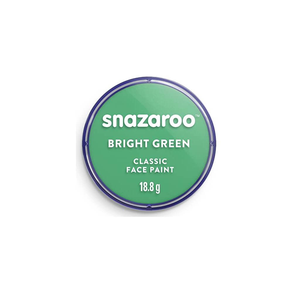 Snazaroo WBC Bright Green Face Paint 18ml Non-Toxic Water-Based Suitable for Kids and Adults
Snazaroo WBC Bright Green Face Paint 18ml Non-Toxic Water-Based Suitable for Kids and Adults