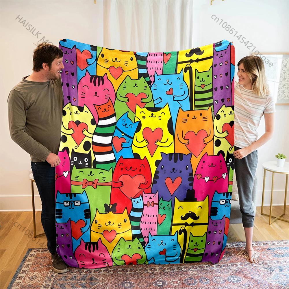 Funny Cartoon Blanket with A Group of Cats Excellent Gifts for Boys Girls Bedroom Sofa Office Four Seasons Blanket Fast Arrive 75x90cm
Funny Cartoon Blanket with A Group of Cats Excellent Gifts for Boys Girls Bedroom Sofa Office Four Seasons Blanket Fast Arrive 75x90cm