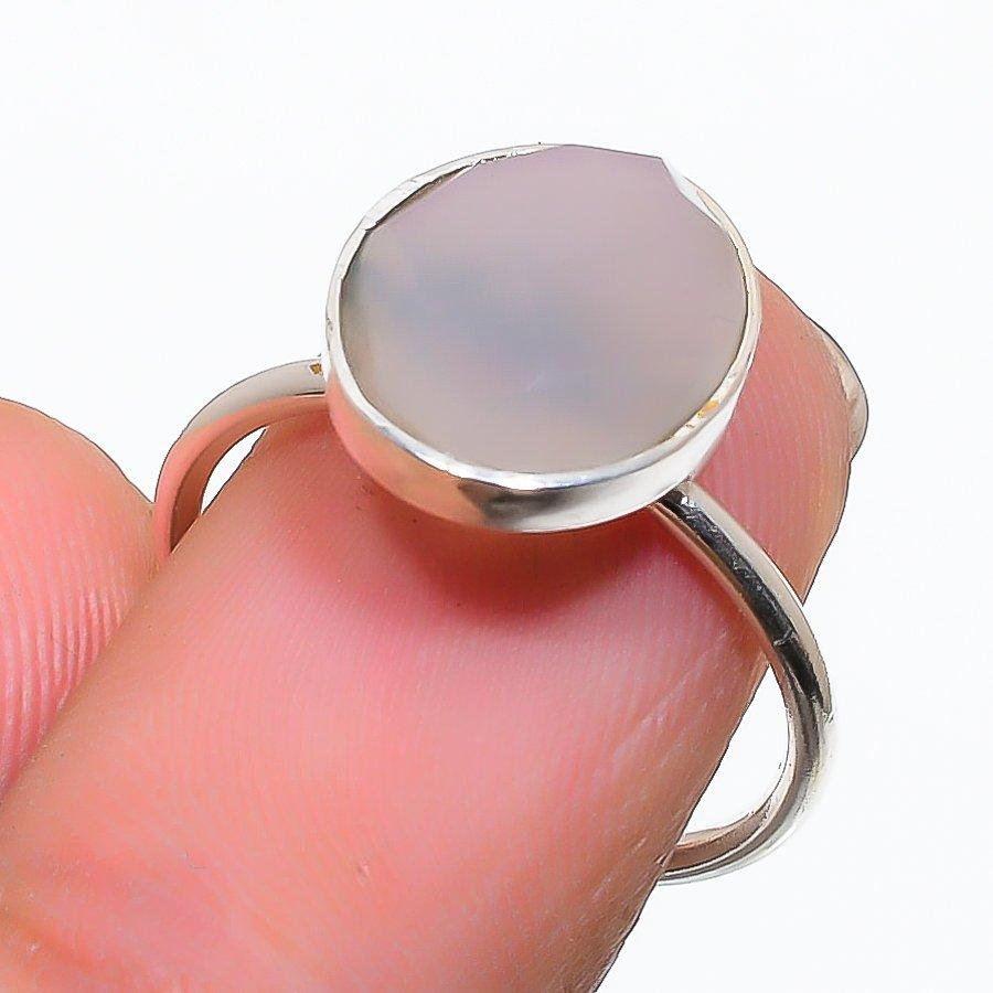 Aqua Chalcedony Gemstone 925 Sterling Silver Jewelry Ring Size Adjustable GK-5527
Aqua Chalcedony Gemstone 925 Sterling Silver Jewelry Ring Size Adjustable GK-5527