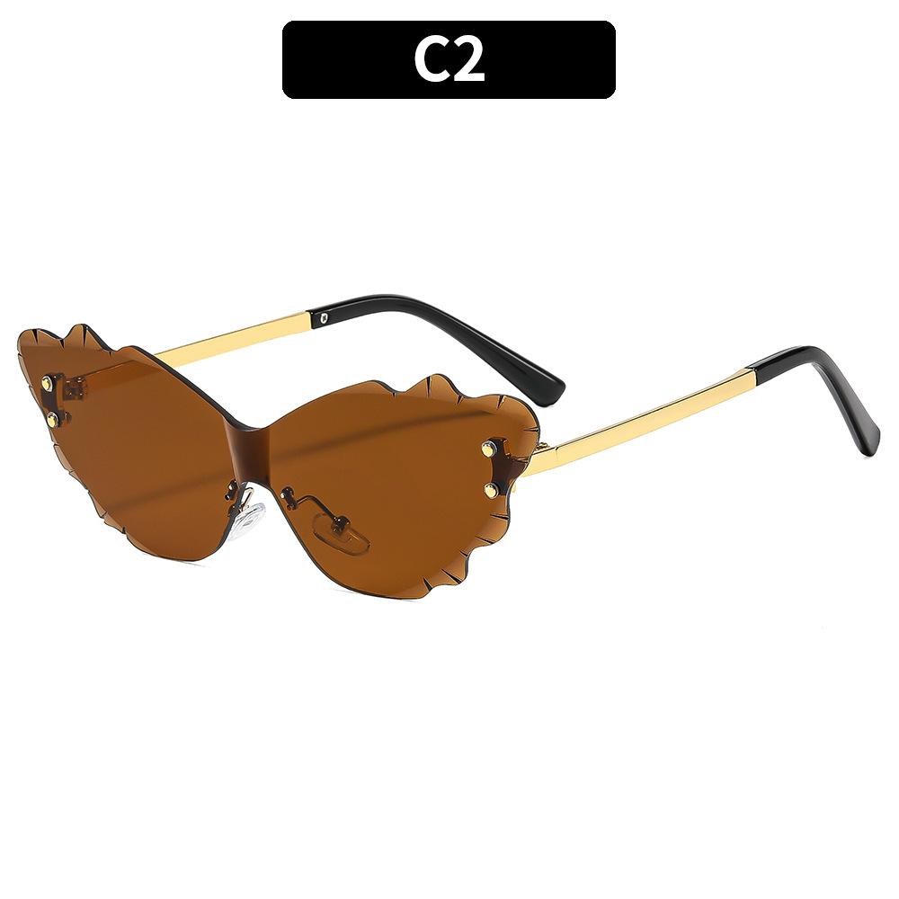 New Fashion Butterfly Diamond Frame Sun Glasses Women Rimless Women Metal Sunglasses for Travel 2025 as pictures
New Fashion Butterfly Diamond Frame Sun Glasses Women Rimless Women Metal Sunglasses for Travel 2025 as pictures