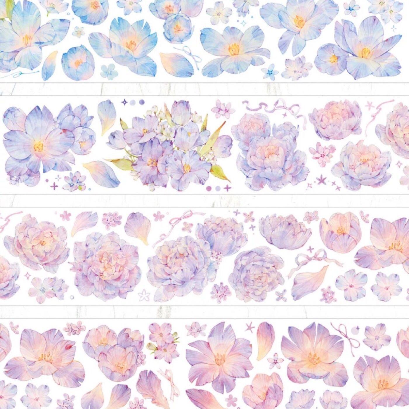 Washi Paper Floral Tape by Manhua Ting Chao Yu Lu
Washi Paper Floral Tape by Manhua Ting Chao Yu Lu