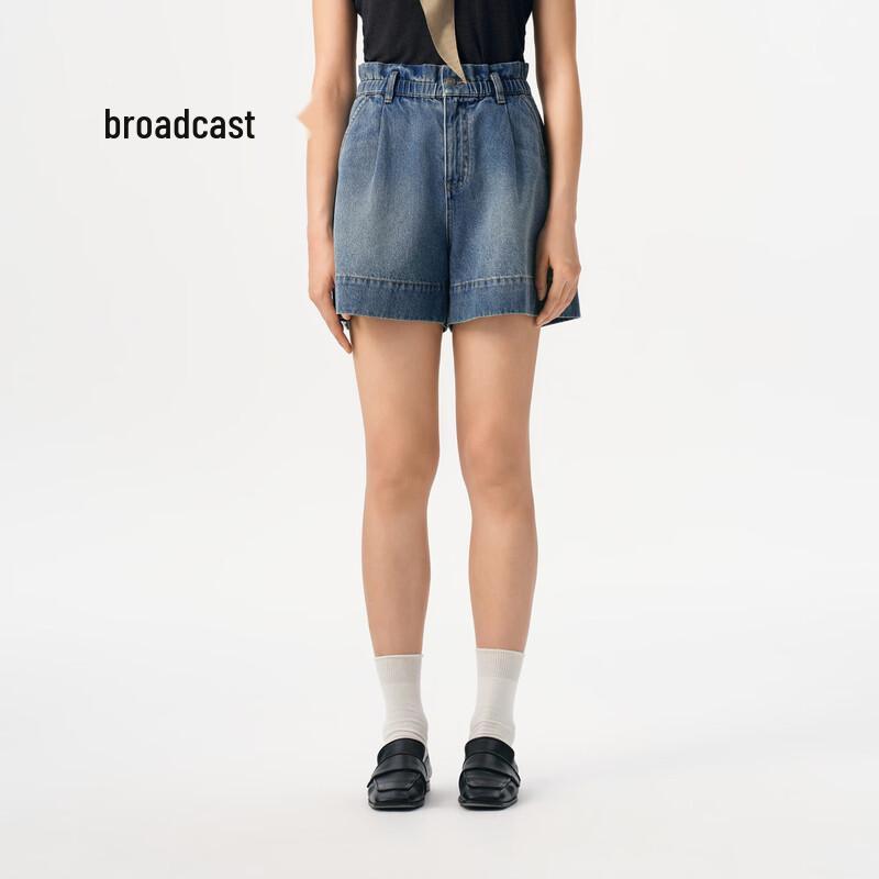 Broadcast Women s Loose Wide-Leg Retro Denim Shorts S
Broadcast Women s Loose Wide-Leg Retro Denim Shorts S
