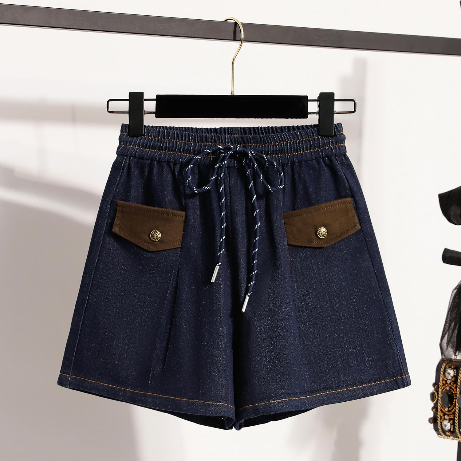 DIMANAF Plus Size New Women Jeans Shorts Pants Summer Loose Basic High Waist Solid Pants Elastic Waist Maxi 5XL синій
DIMANAF Plus Size New Women Jeans Shorts Pants Summer Loose Basic High Waist Solid Pants Elastic Waist Maxi 5XL синій