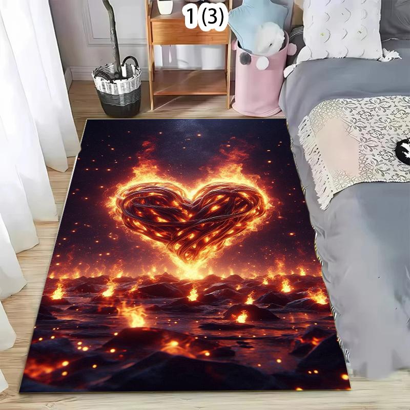 3D Burning Heart Fire Carpet Mat Rug Home Decoration Living Room Bedroom Floor Decor Flame Passion Magma Rock Non Slip Rugs 40x60cm
3D Burning Heart Fire Carpet Mat Rug Home Decoration Living Room Bedroom Floor Decor Flame Passion Magma Rock Non Slip Rugs 40x60cm
