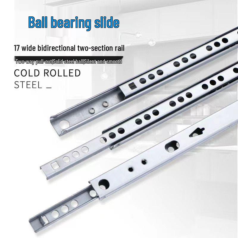 Сверхтонкая двунаправленная телескопическая направляющая из нержавеющей стали 17 мм 182cm (1 set*2 pieces)
Сверхтонкая двунаправленная телескопическая направляющая из нержавеющей стали 17 мм 182cm (1 set*2 pieces)