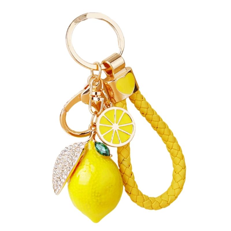 Lemon Shaped Metal Keychain With 4 Colorful Ropes Sturdy And Lightweight Keychain Decors For Keys Or Bag Accessories
Lemon Shaped Metal Keychain With 4 Colorful Ropes Sturdy And Lightweight Keychain Decors For Keys Or Bag Accessories