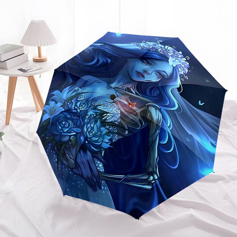 Corpse Bride Blue Butterfly Dream: Automatic Opening/Closing Umbrella with 8 Bone Iron Frame, Perfect for Fans and Travelers, Suitable for D
Corpse Bride Blue Butterfly Dream: Automatic Opening/Closing Umbrella with 8 Bone Iron Frame, Perfect for Fans and Travelers, Suitable for D