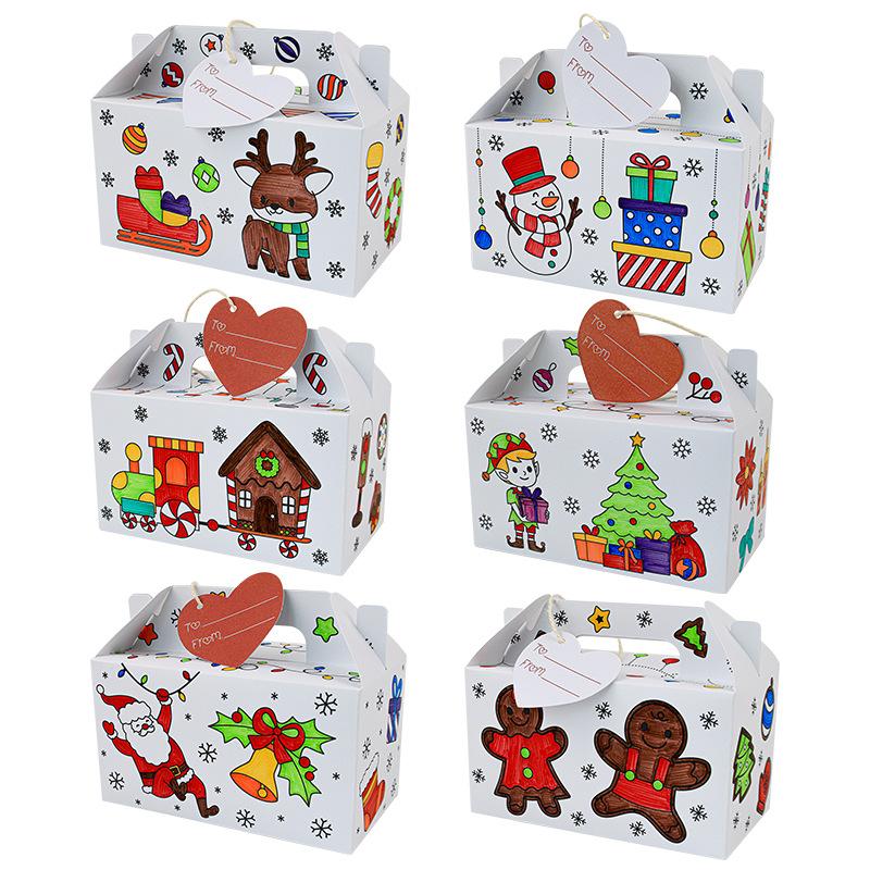 Christmas Box, Large Diy Coloring Hand Box, Candy Biscuit Carton Hand Box With Watercolor Pen.
Christmas Box, Large Diy Coloring Hand Box, Candy Biscuit Carton Hand Box With Watercolor Pen.