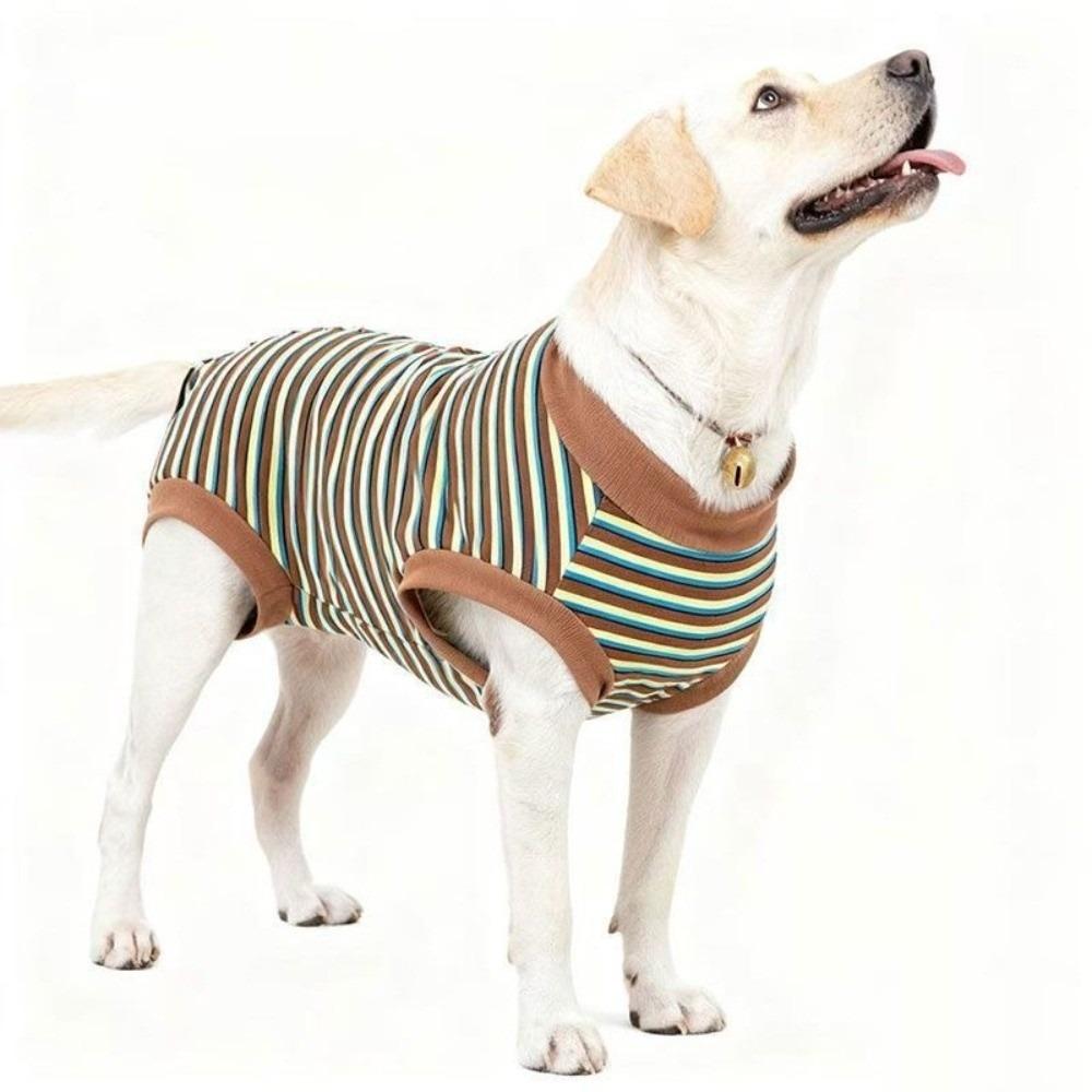 Striped Dog Sterilization Suit Washable Dog Four Legged Vest Dog Recovery Clothes Female Spay 2XL
Striped Dog Sterilization Suit Washable Dog Four Legged Vest Dog Recovery Clothes Female Spay 2XL