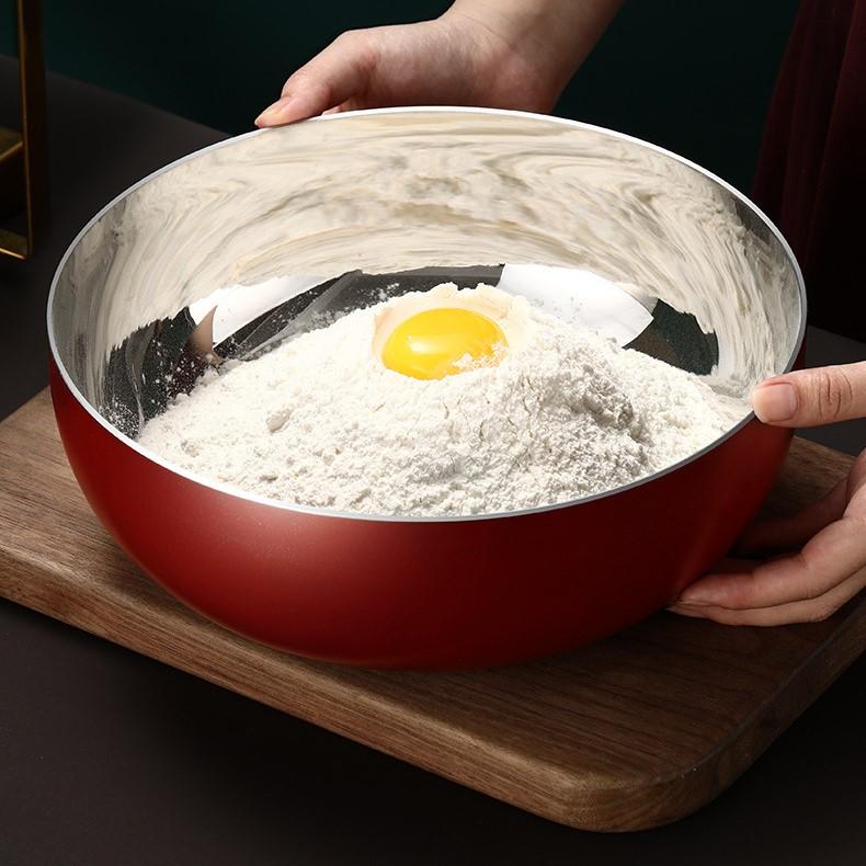 Бытовая пищевая мойка для овощей, месилка, кухонная раковина для взбивания и очистки яиц из нержавеющей стали 304 24CM