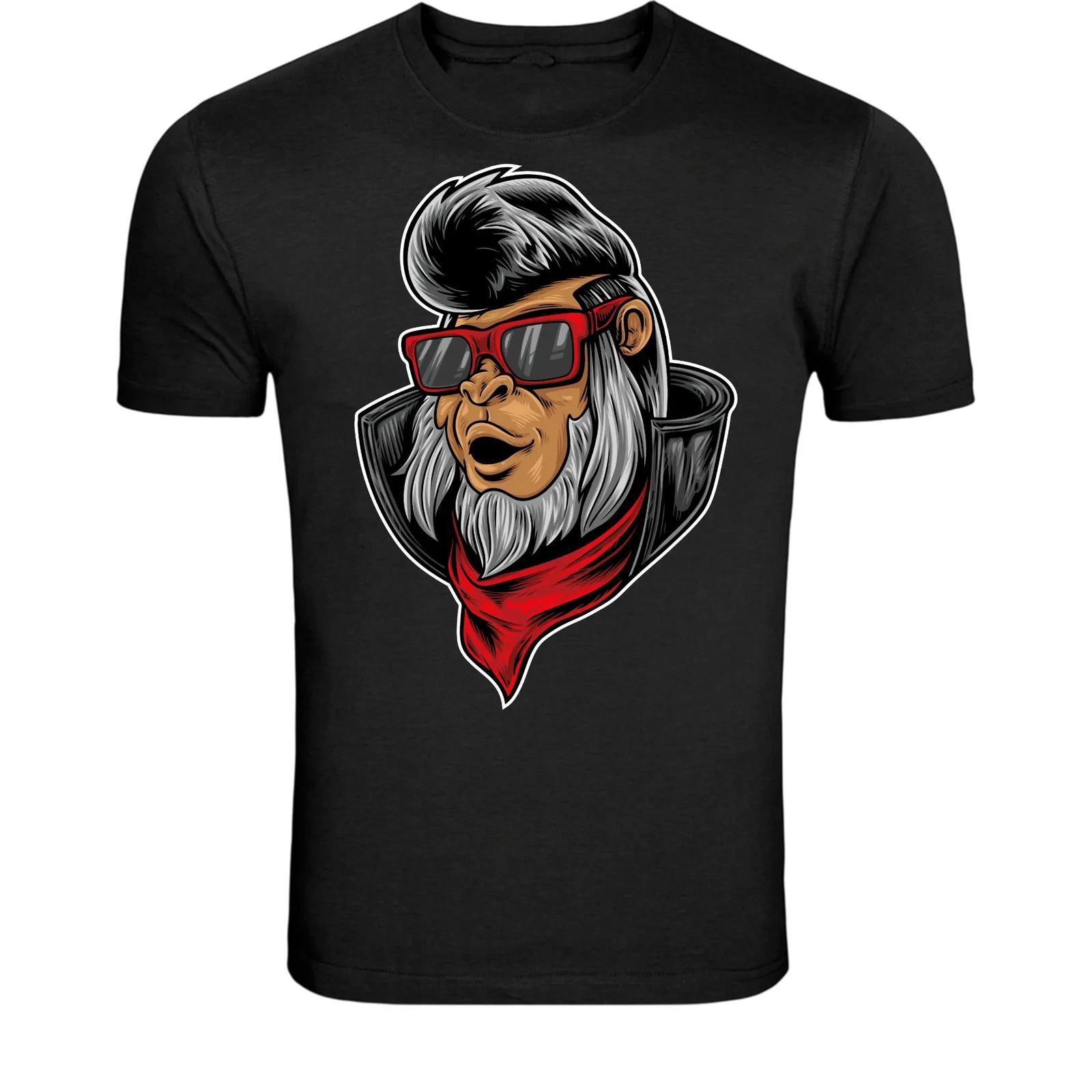 Rockabilly Monkey Sunglasses T-Shirt - Retro Cool Monkey Graphic L
Rockabilly Monkey Sunglasses T-Shirt - Retro Cool Monkey Graphic L