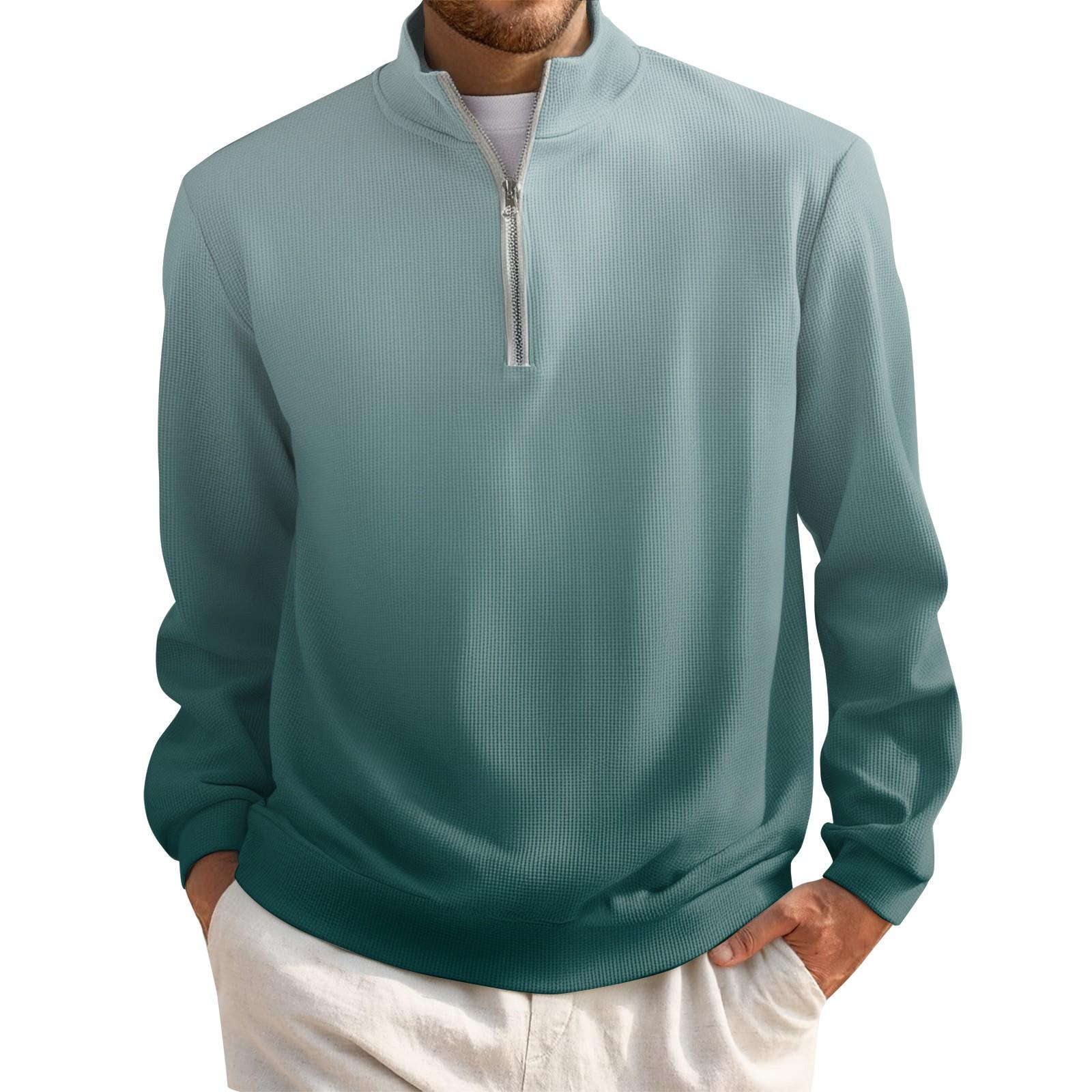 Мужской короткий пуловер на молнии с высоким воротником и длинными рукавами XXXL
Мужской короткий пуловер на молнии с высоким воротником и длинными рукавами XXXL