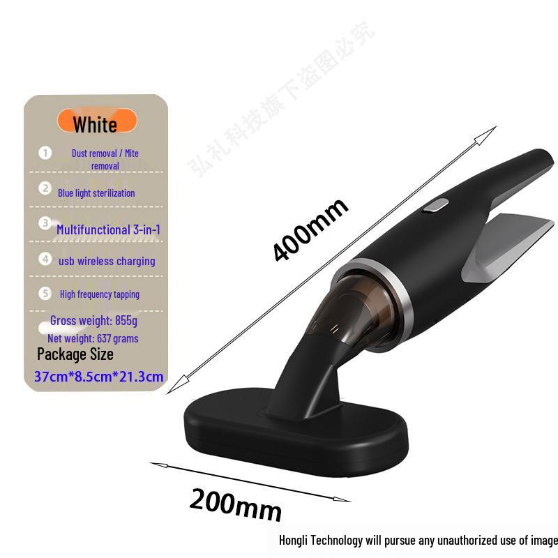 High-Power Wireless Vacuum Cleaner with Strong Suction and Multi-functional Mite Removal for Cars and Homes Vacuum and Mite Remover чорний
High-Power Wireless Vacuum Cleaner with Strong Suction and Multi-functional Mite Removal for Cars and Homes Vacuum and Mite Remover чорний