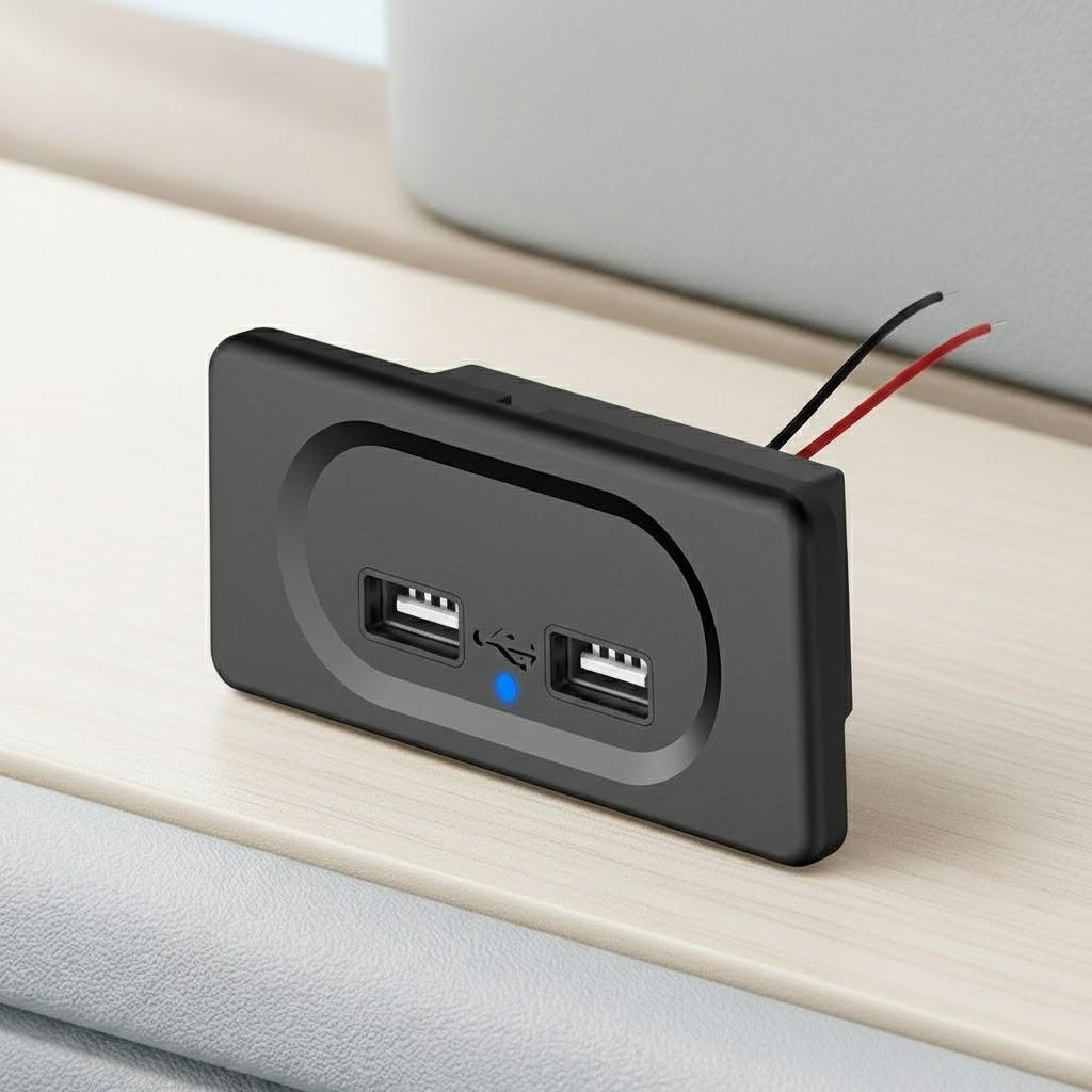 Dual USB Car Charger 4.8A Fast Charging Adapter for 12V-24V Truck Boat RV Auto Electronics чорний
Dual USB Car Charger 4.8A Fast Charging Adapter for 12V-24V Truck Boat RV Auto Electronics чорний