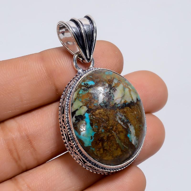 Elegant Top Grade Qualite 100% Natural Turquoise Oval Shape Vintage Style Handmade Jewelry 925 Steling Silver Plated Pendant 1.8 WSJ-4822 1.8
Elegant Top Grade Qualite 100% Natural Turquoise Oval Shape Vintage Style Handmade Jewelry 925 Steling Silver Plated Pendant 1.8 WSJ-4822 1.8