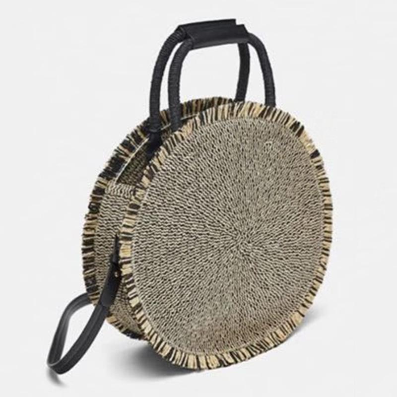Round Tassels Women Handbag Summer Straw Beach Bag Handmade Shoulder Messenger Bag Bohemian Woven Female Designer Crossbody Tote
Round Tassels Women Handbag Summer Straw Beach Bag Handmade Shoulder Messenger Bag Bohemian Woven Female Designer Crossbody Tote