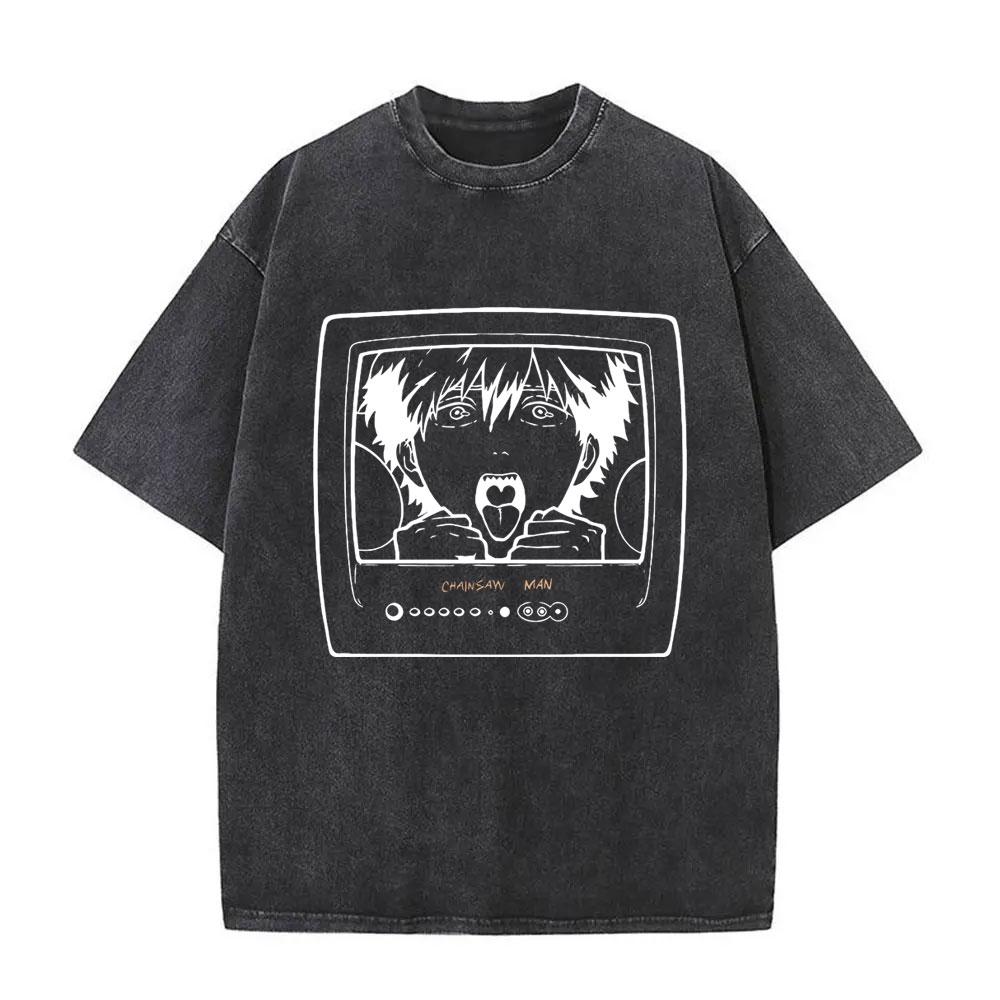 Washed Vintage Anime Chainsaw Man Reze Double Sided Print Tshirt Men Women Fashion Oversized Tshirts Male Retro Cotton T Shirt S
Washed Vintage Anime Chainsaw Man Reze Double Sided Print Tshirt Men Women Fashion Oversized Tshirts Male Retro Cotton T Shirt S