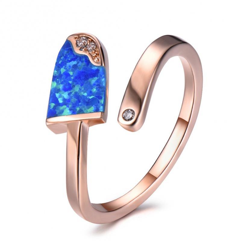 S rose gold white gold blue and white popsicle-shaped semi-oval open ring no. 8
S rose gold white gold blue and white popsicle-shaped semi-oval open ring no. 8