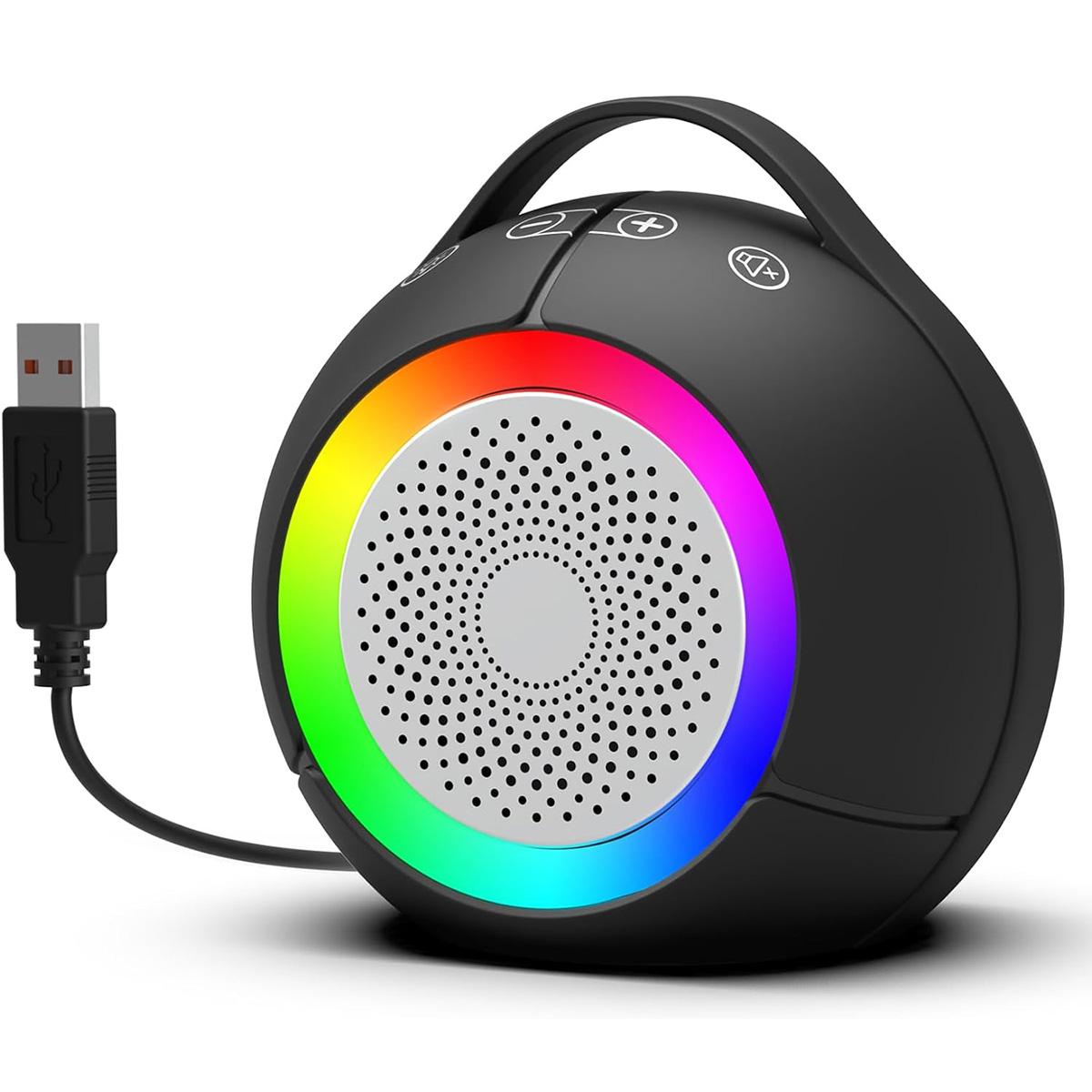 LLR096 Ball Shape USB Mini Desktop Speaker 5W Subwoofer Wired Sound System with RGB Light for PC Laptop Type A
LLR096 Ball Shape USB Mini Desktop Speaker 5W Subwoofer Wired Sound System with RGB Light for PC Laptop Type A