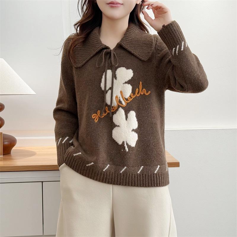2025 Autumn Winter Plus Size Women s Jacquard Sweater with Big Lapel - Fashionable Simple Knitwear 3XL коричневый
2025 Autumn Winter Plus Size Women s Jacquard Sweater with Big Lapel - Fashionable Simple Knitwear 3XL коричневый