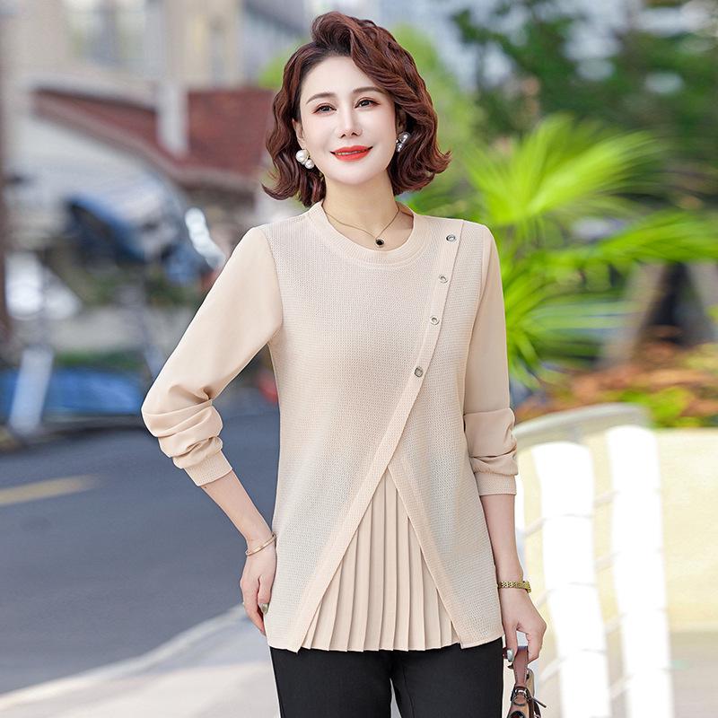Spring Arrival: Stylish Plus Size Long-Sleeved T-Shirt for Mid-Aged and Elderly Women 4XL (135-145 lbs) абрикосовый
Spring Arrival: Stylish Plus Size Long-Sleeved T-Shirt for Mid-Aged and Elderly Women 4XL (135-145 lbs) абрикосовый