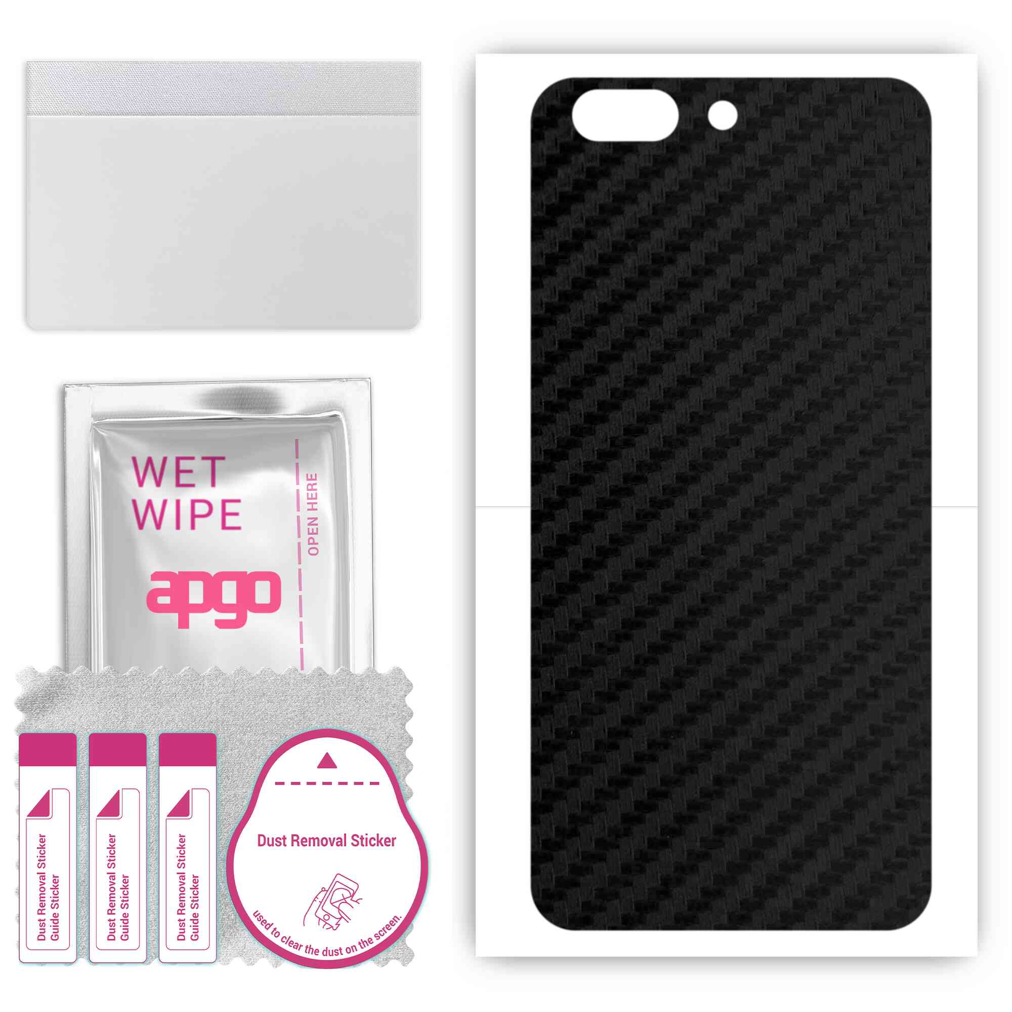 apgo Protective Skin Sticker for the back compatible with OnePlus 5, Wrap Film, Foil, Vinyl - Pattern Carbon Black
apgo Protective Skin Sticker for the back compatible with OnePlus 5, Wrap Film, Foil, Vinyl - Pattern Carbon Black