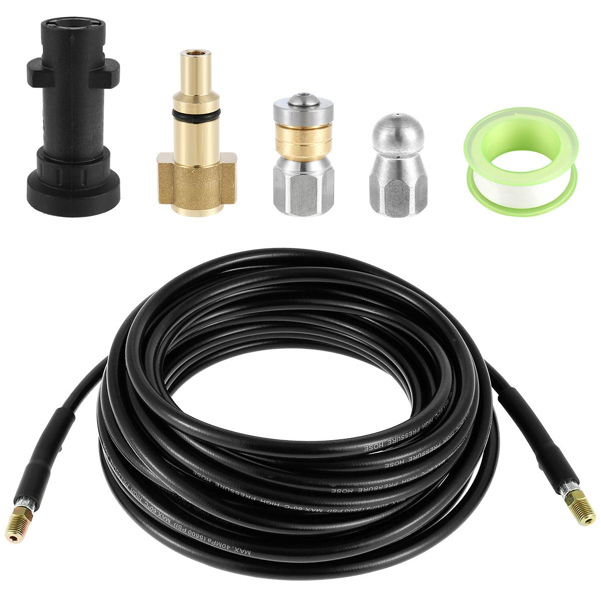 Шланг для прочистки канализации, шланг высокого давления для прочистки, совместимый с мойками высокого давления серий K2 - K7 с адаптером и насадкой
Шланг для прочистки канализации, шланг высокого давления для прочистки, совместимый с мойками высокого давления серий K2 - K7 с адаптером и насадкой