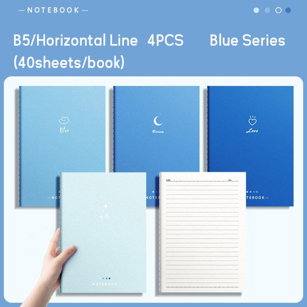 4PCS/Set New Horizontal Line Inner Pages B5 Notebook Thickened Take Notes Memo Pad Gradient Color Note Book Gift
4PCS/Set New Horizontal Line Inner Pages B5 Notebook Thickened Take Notes Memo Pad Gradient Color Note Book Gift