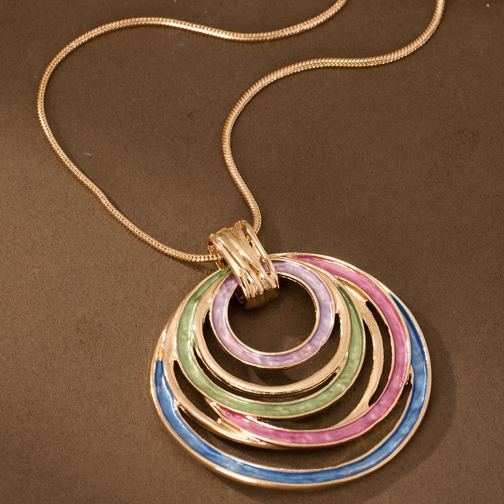 1pc Necklace Women Zinc Alloy Colorful Enamel Round Pendant Choker Jewelry Spring Summer Fashion Accessories, Family Gift, Mother s Day Gift
1pc Necklace Women Zinc Alloy Colorful Enamel Round Pendant Choker Jewelry Spring Summer Fashion Accessories, Family Gift, Mother s Day Gift