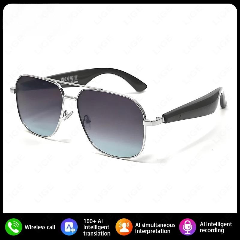 Smart Bluetooth Glasses AI Intelnt Translation Real-time Simultaneous Interpretation Headset Wireless Call Sunglasses
Smart Bluetooth Glasses AI Intelnt Translation Real-time Simultaneous Interpretation Headset Wireless Call Sunglasses