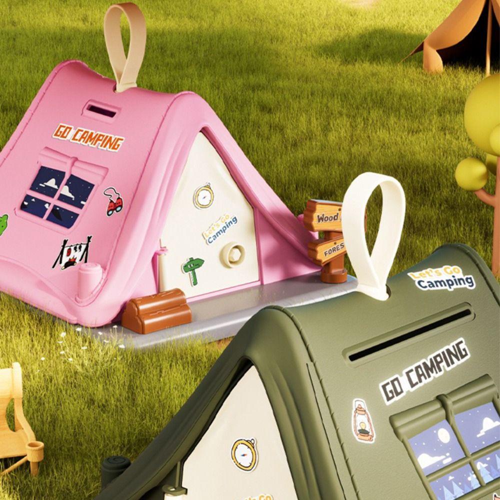 Tent Shaped Cash Box Portable Safe Savings Jar Fashion Coin Saving Box Students зелений
Tent Shaped Cash Box Portable Safe Savings Jar Fashion Coin Saving Box Students зелений