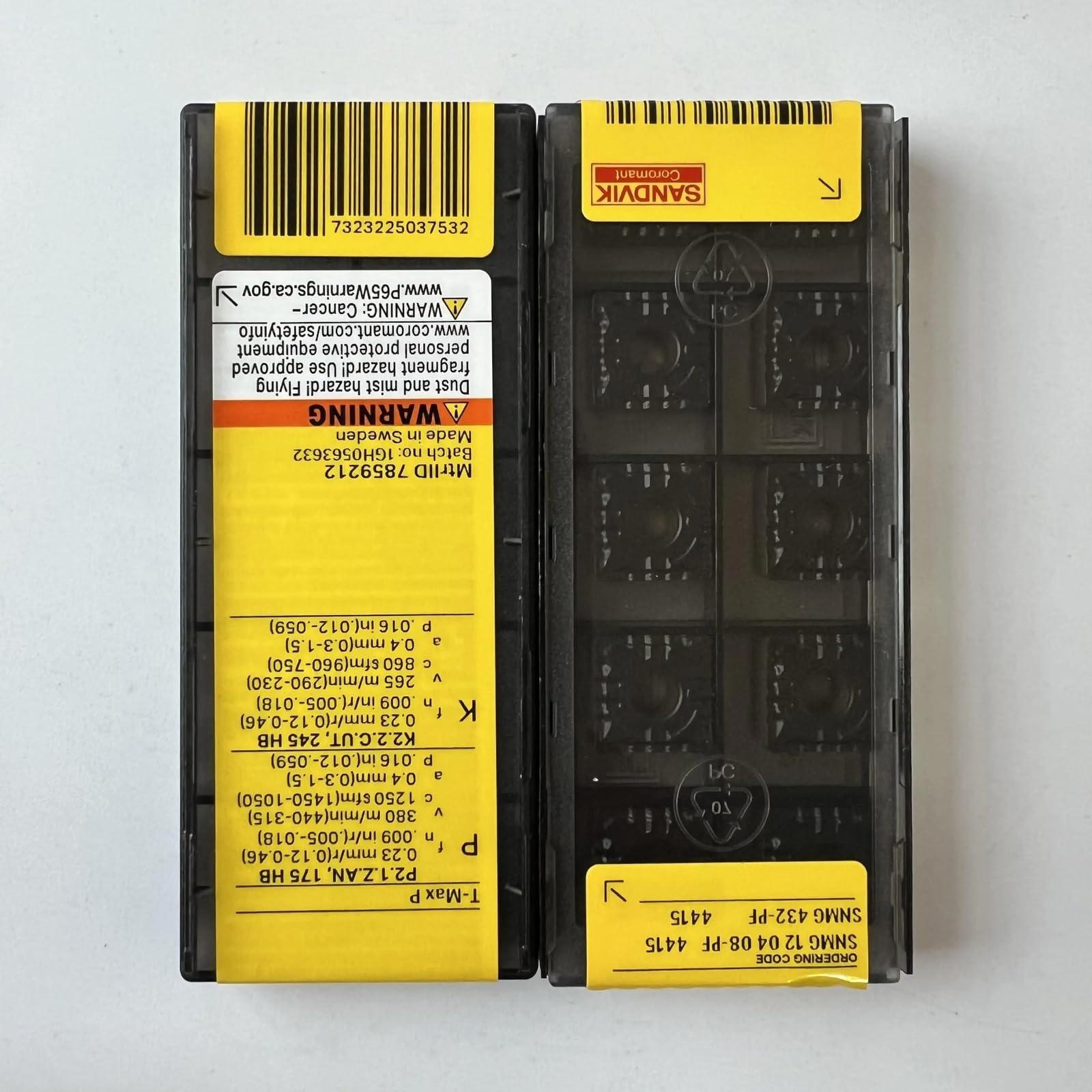 Original Sandvik / SNMG120408-PF 4415 /CNC lathe carbide blade tool 10 Pcs
Original Sandvik / SNMG120408-PF 4415 /CNC lathe carbide blade tool 10 Pcs