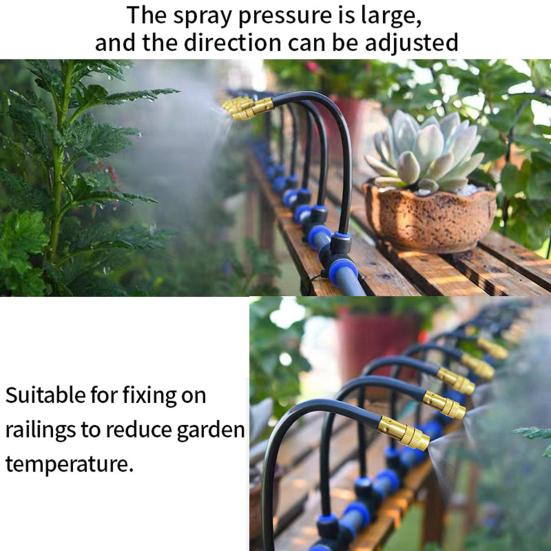 Yousheng Drip Irrigation System Garden Watering System with 360 Degree Adjustable Nozzles Mist Irrigation System for Garden Yard Lawn Plants 5m
Yousheng Drip Irrigation System Garden Watering System with 360 Degree Adjustable Nozzles Mist Irrigation System for Garden Yard Lawn Plants 5m