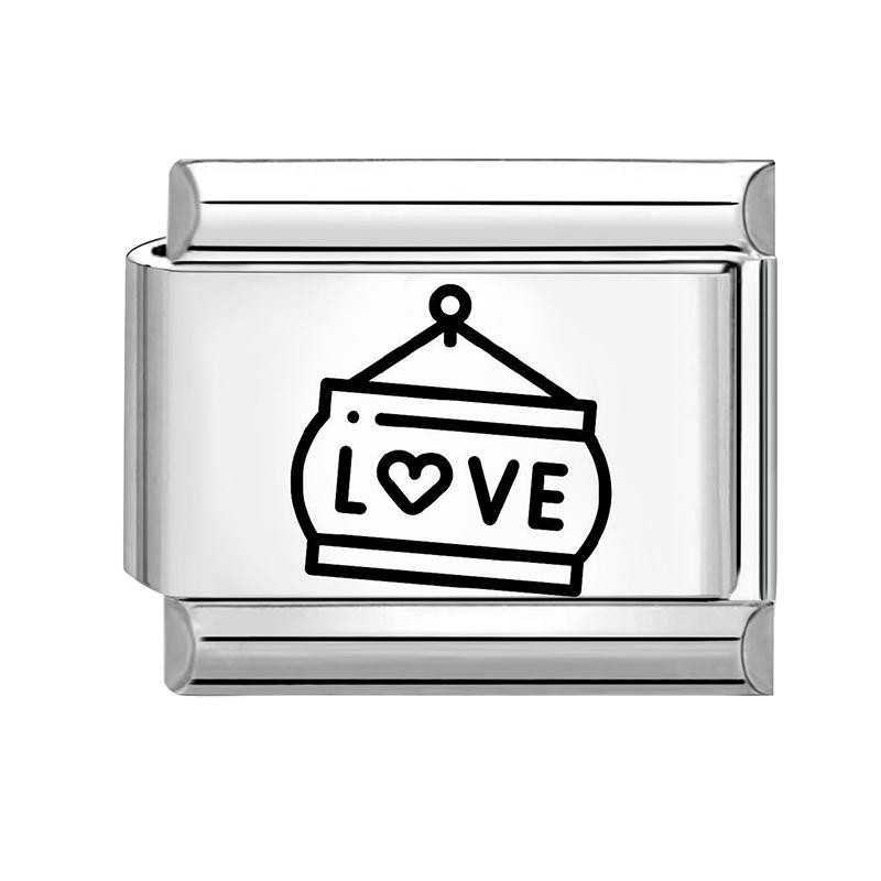 Creative Laser Engraving Funny Cat Butterfly Cheese Dolphin Rose Italian Charm Links Fit 9MM Stainless Steel Bracelet DIY Making
Creative Laser Engraving Funny Cat Butterfly Cheese Dolphin Rose Italian Charm Links Fit 9MM Stainless Steel Bracelet DIY Making