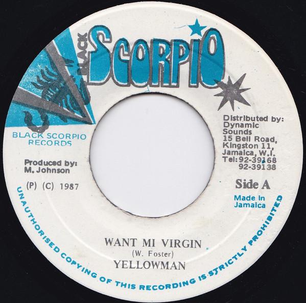 7inch Record YELLOWMAN Want Mi Virgin NONE Black Scorpio 1987 Jamaica Reggae Ska Dub Used
7inch Record YELLOWMAN Want Mi Virgin NONE Black Scorpio 1987 Jamaica Reggae Ska Dub Used