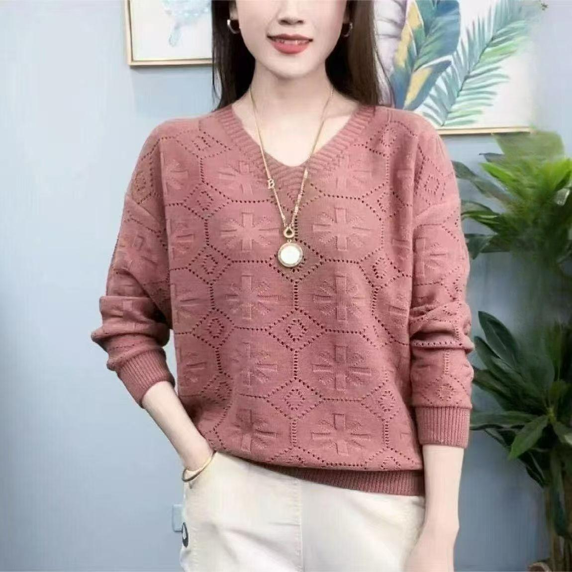 Модная блузка-свитер в западном стиле с V-образным вырезом, ажурная, тонкая, с темпераментом, универсальная, с длинным рукавом, осенняя XXXL темно-розовый
Модная блузка-свитер в западном стиле с V-образным вырезом, ажурная, тонкая, с темпераментом, универсальная, с длинным рукавом, осенняя XXXL темно-розовый