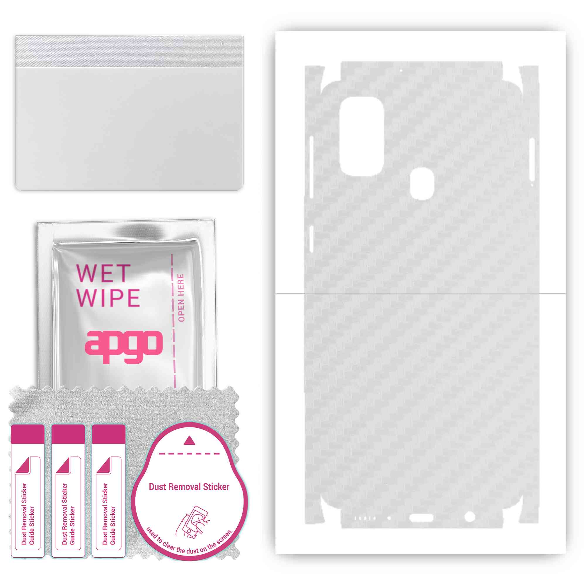 Apgo Protective Skin Sticker for the back+sides compatible with Samsung Galaxy M21, Full Wrap Film, Foil, Vinyl - Pattern Transparent Carbon
Apgo Protective Skin Sticker for the back+sides compatible with Samsung Galaxy M21, Full Wrap Film, Foil, Vinyl - Pattern Transparent Carbon
