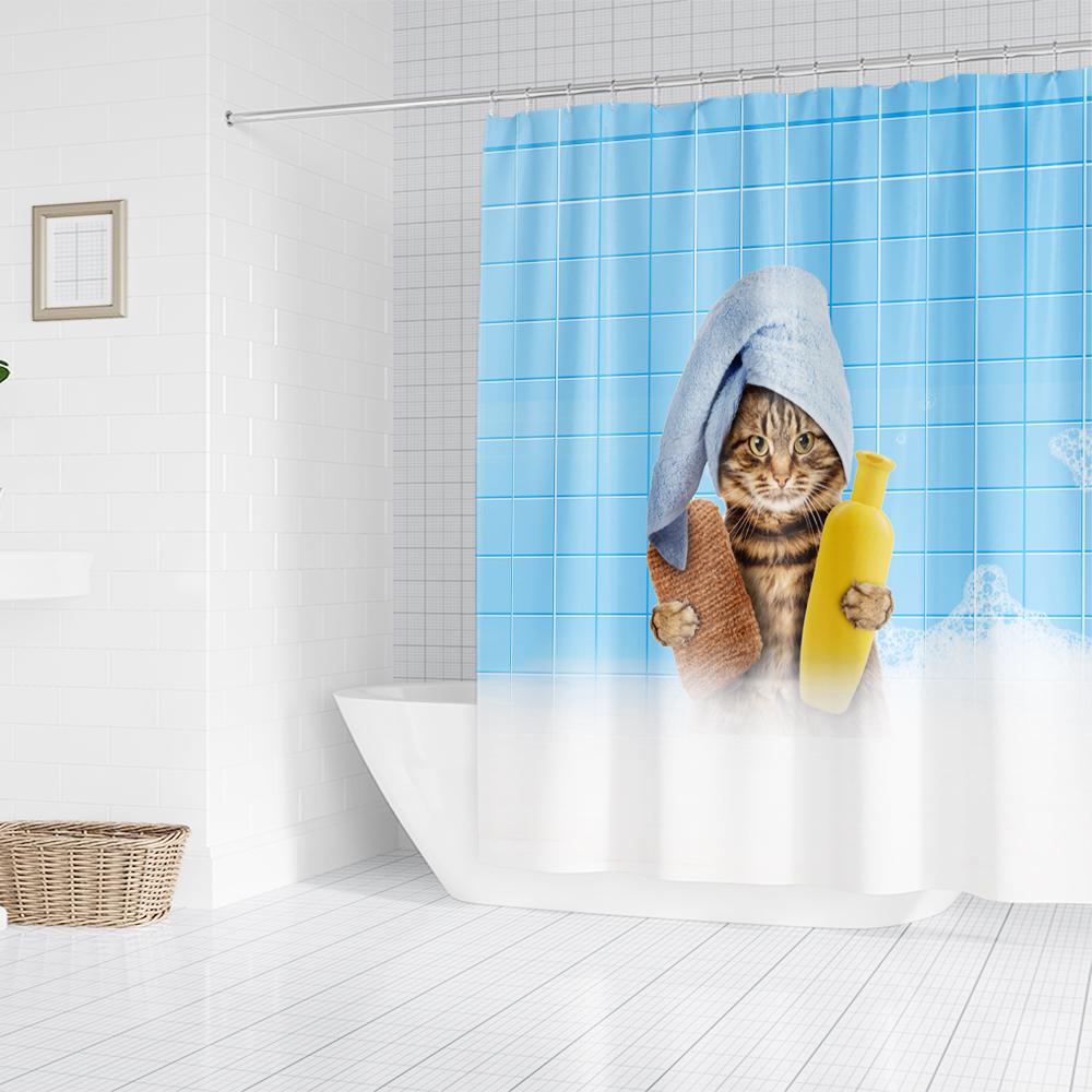 Cool Cat Shower Curtain Set Man Cave Bathroom Decor Awesome Hero Unicorn Shooting Fire Blue Polyester Fabric 12 Hooks Included W60H190(CM)-1 Pcs
Cool Cat Shower Curtain Set Man Cave Bathroom Decor Awesome Hero Unicorn Shooting Fire Blue Polyester Fabric 12 Hooks Included W60H190(CM)-1 Pcs